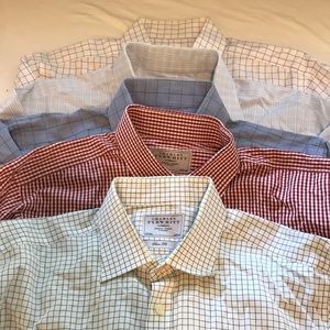 Lot of 5 Charles Tyrwhitt dress shirts